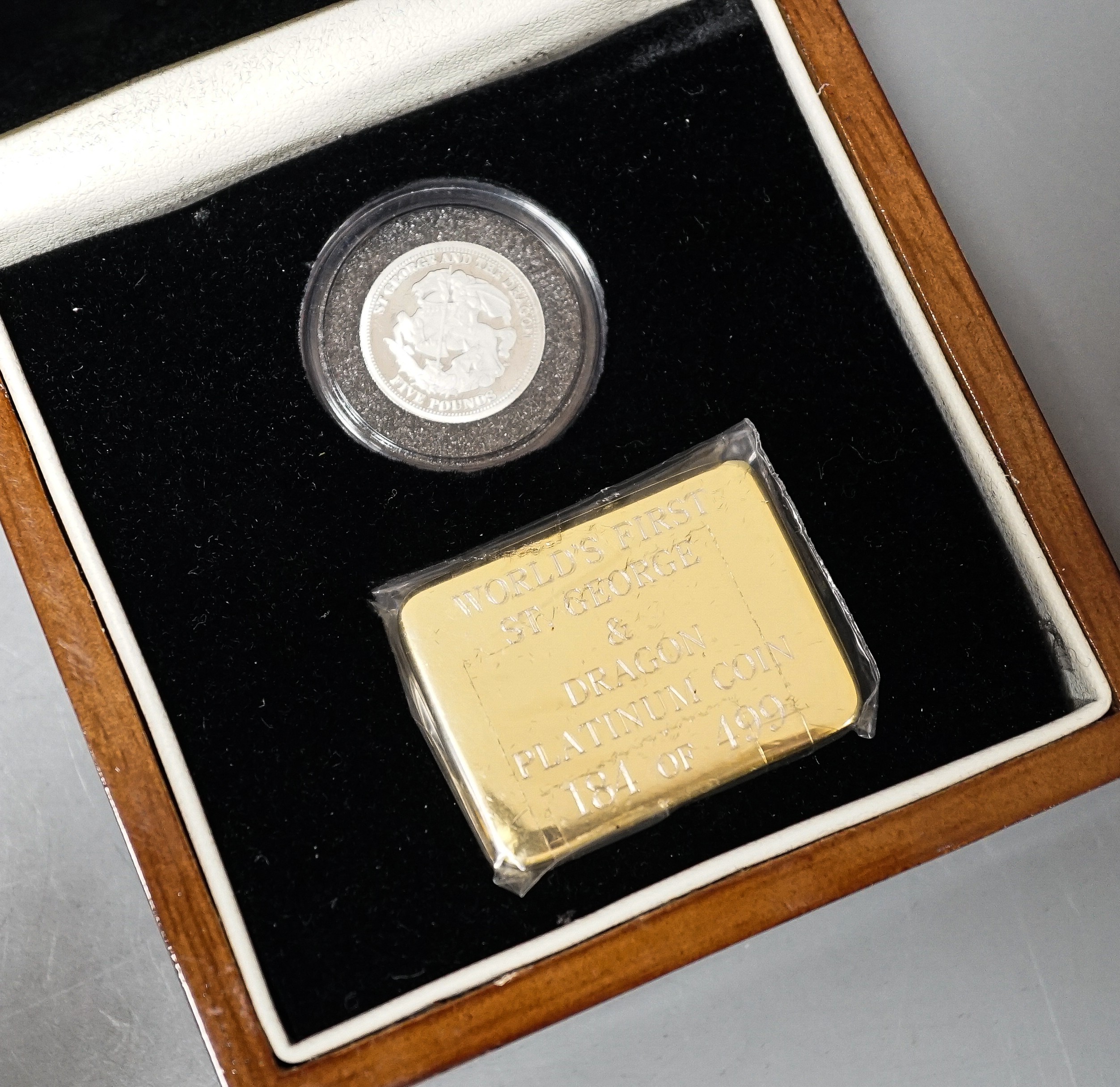 A London mint Tristan da Cunha platinum £5